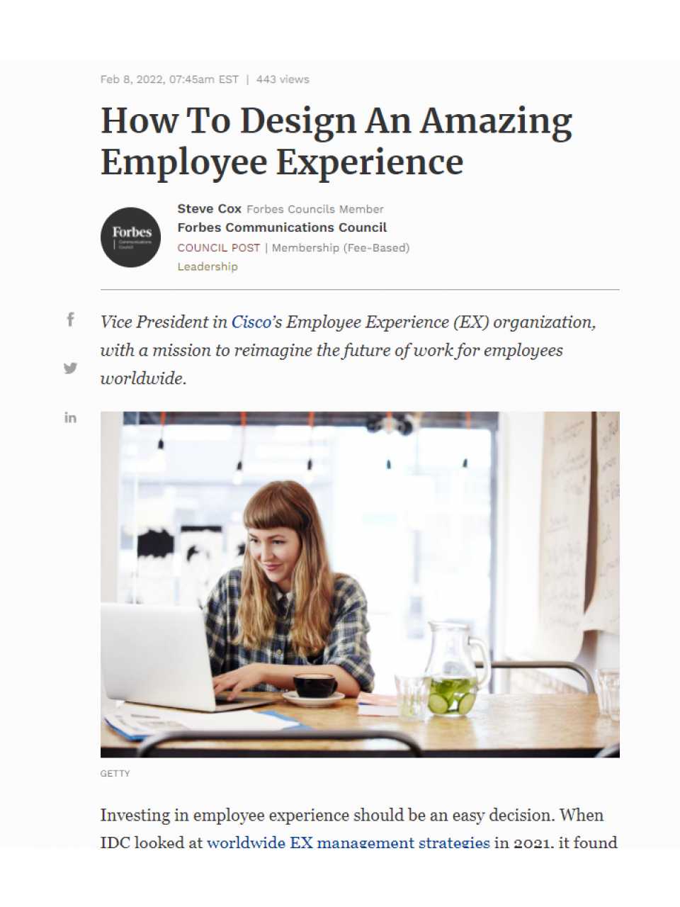 How To Design An Amazing Employee Experience