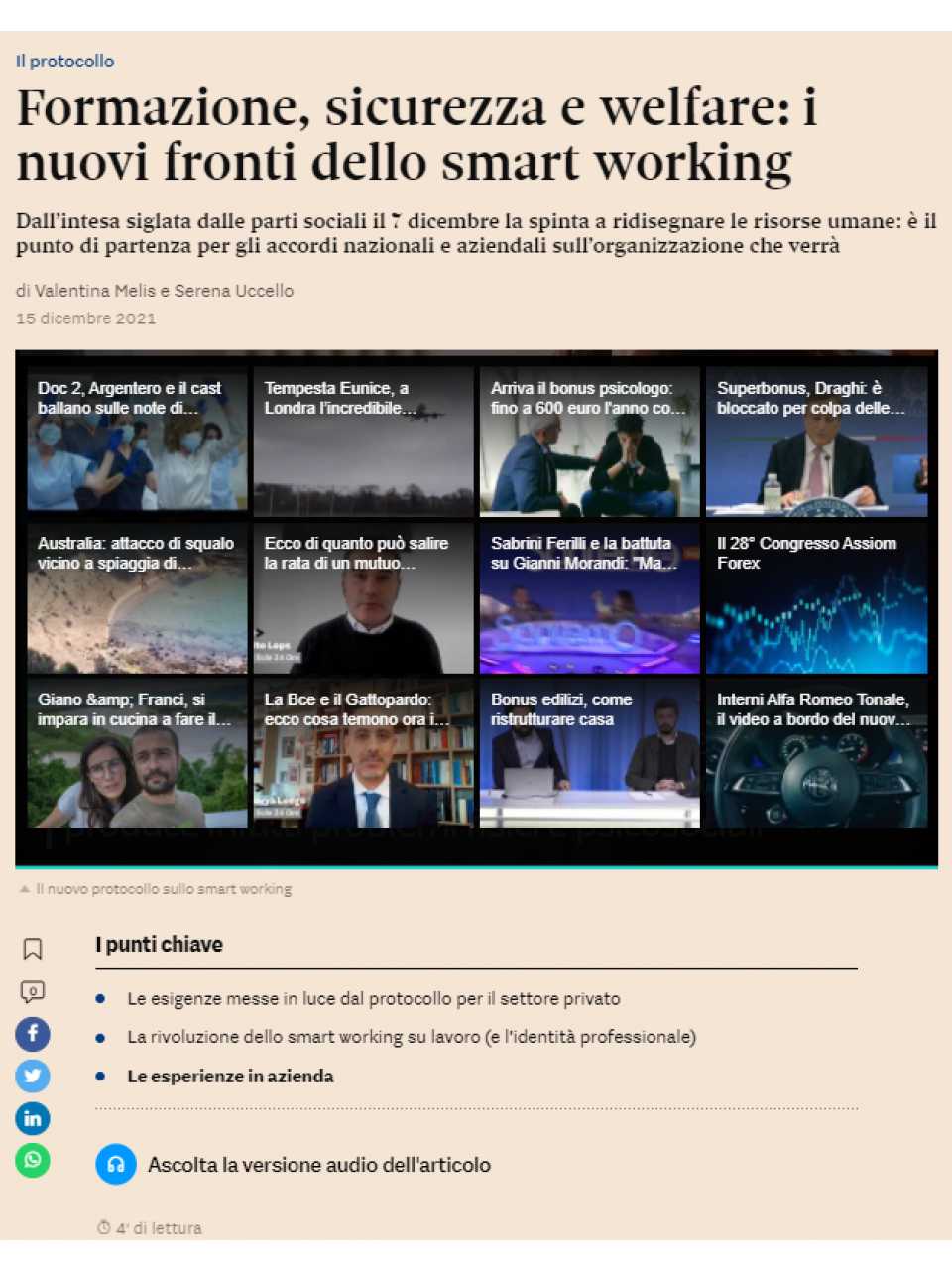 AMBROSETTI MANAGEMENT (*)IN PRESENZA E VIA WEB
Agile, digital, open: le sfide per le organizzazioni del futuro