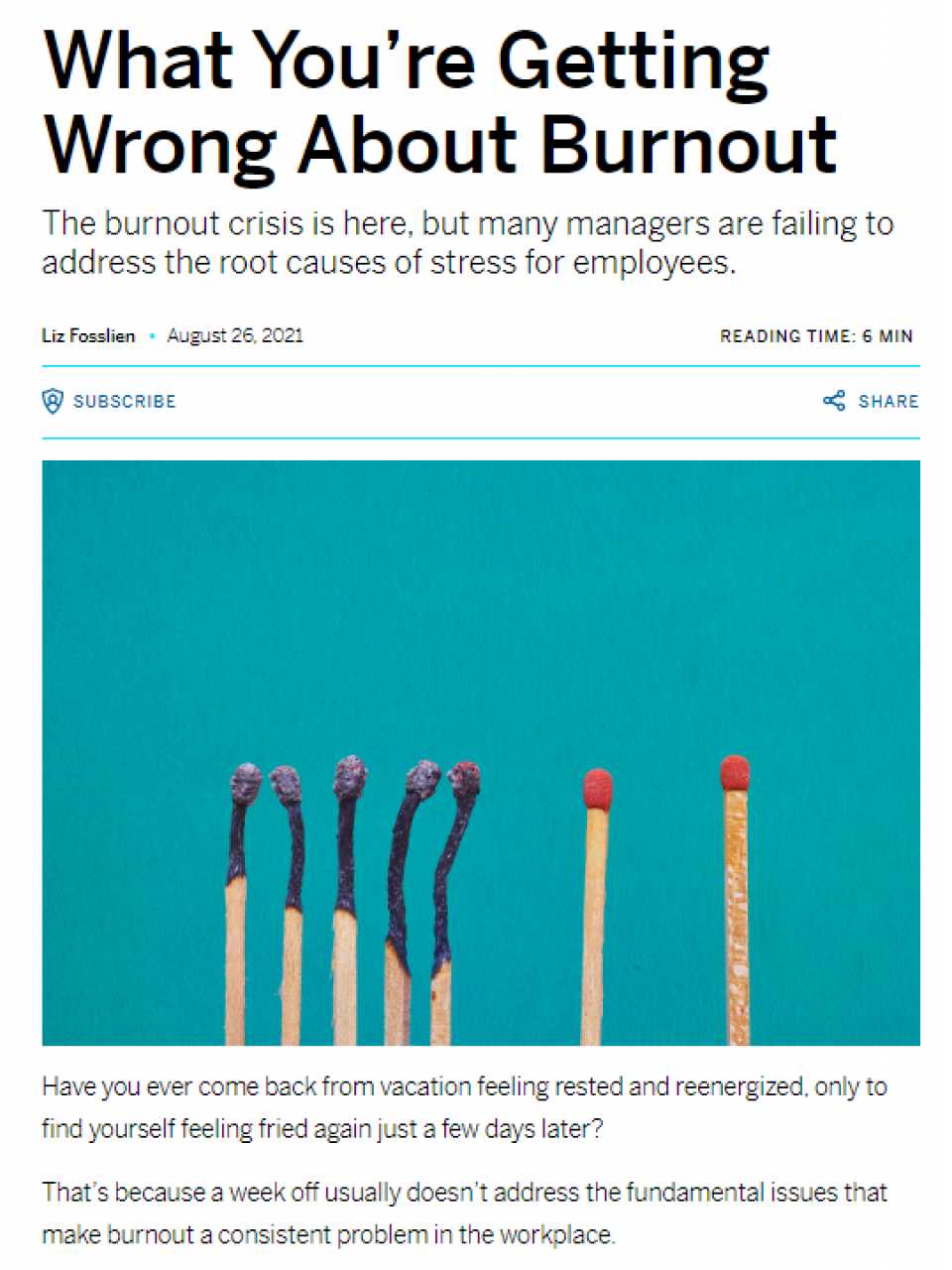 What You’re Getting Wrong About Burnout