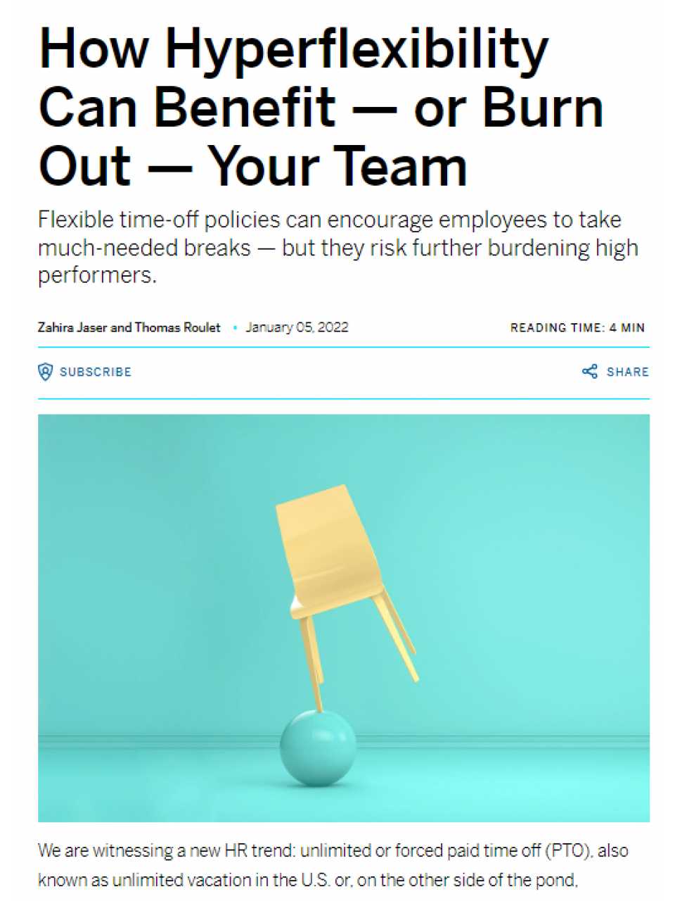 How Hyperflexibility Can Benefit — or Burn Out — Your Team