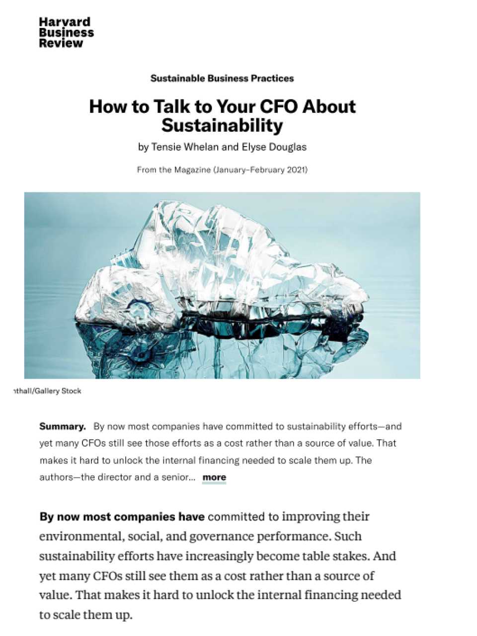 How to Talk to Your CFO About Sustainability