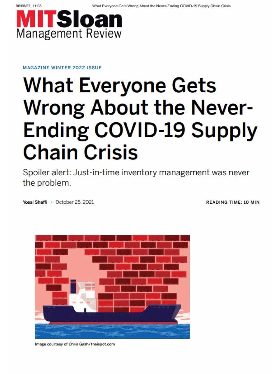 AGGIORNAMENTO PERMANENTEIN PRESENZA
Ripensare la supply chain in un mondo turbolento