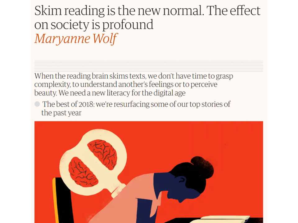 Skim reading is the new normal. The effect on society is profound