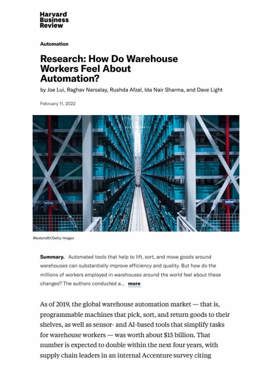 Research: How Do Warehouse Workers Feel About Automation?