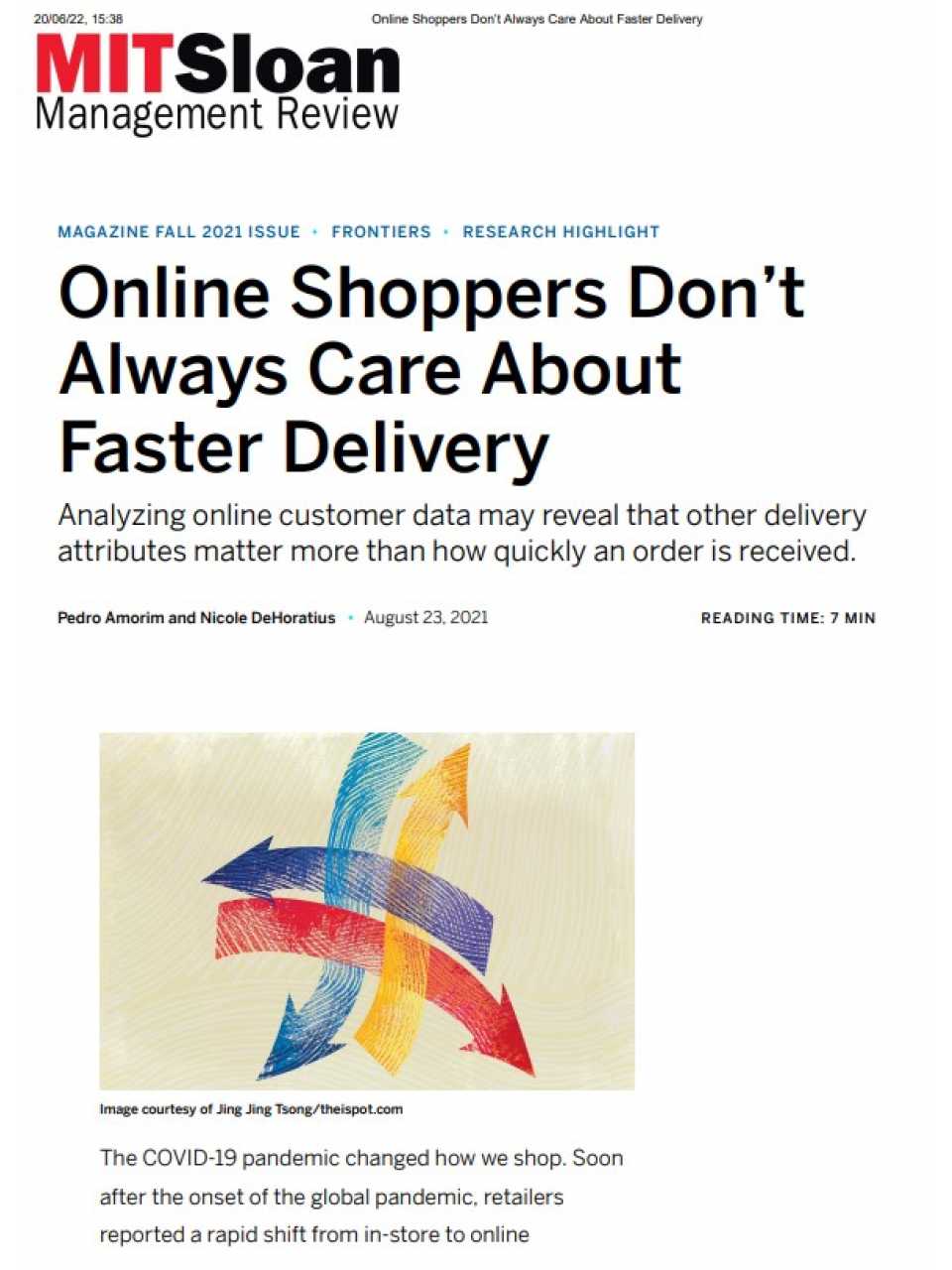Online Shoppers Don’t Always Care About Faster Delivery