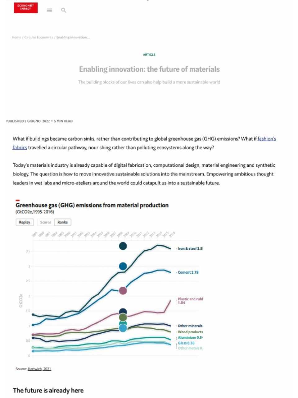 Enabling innovation: the future of materials