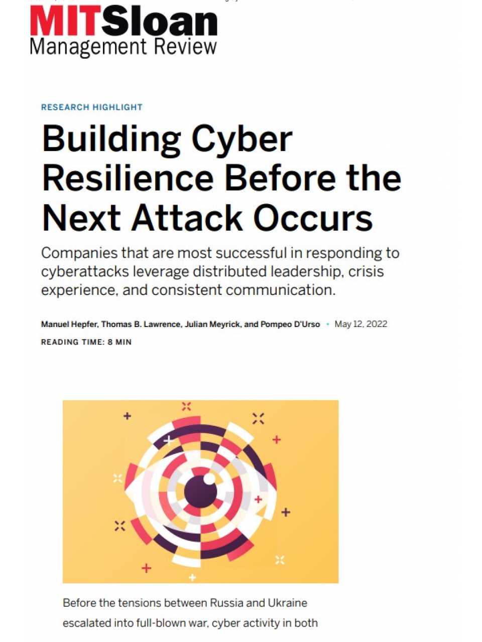 AMBROSETTI LIVEVIA WEB
Difendere il business dai Cyber Risk: conoscenza, prevenzione e consapevolezza diffusa, le armi per una Cybersecurity efficace