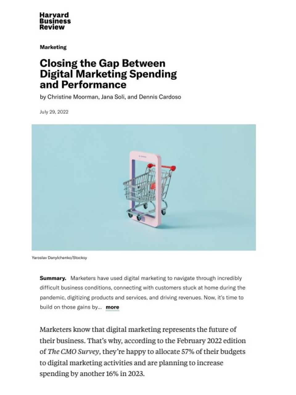 Closing the Gap Between Digital Marketing Spending and Performance