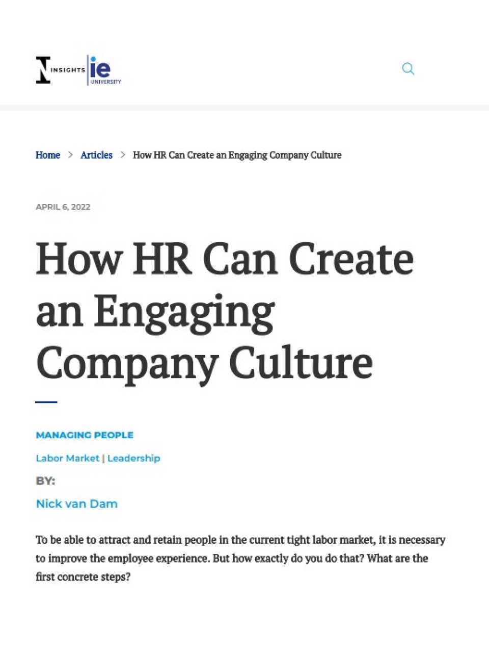 How HR Can Create an Engaging Company Culture