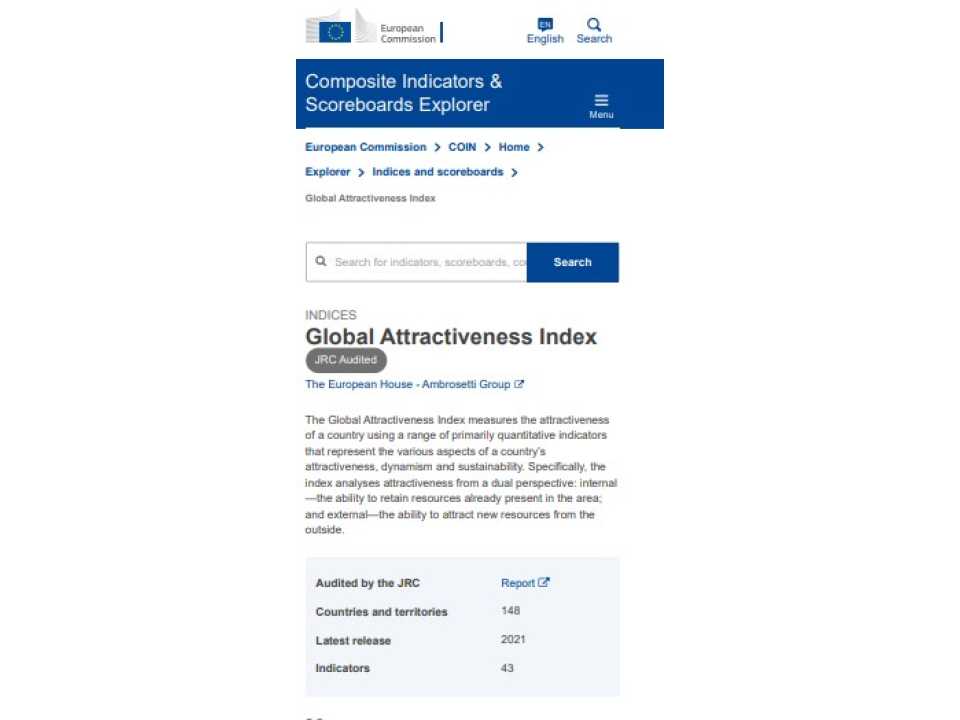 AMBROSETTI LIVEVIA WEB
Global Attractiveness Index 2022: l’attrattività del Paese in un mondo multilaterale