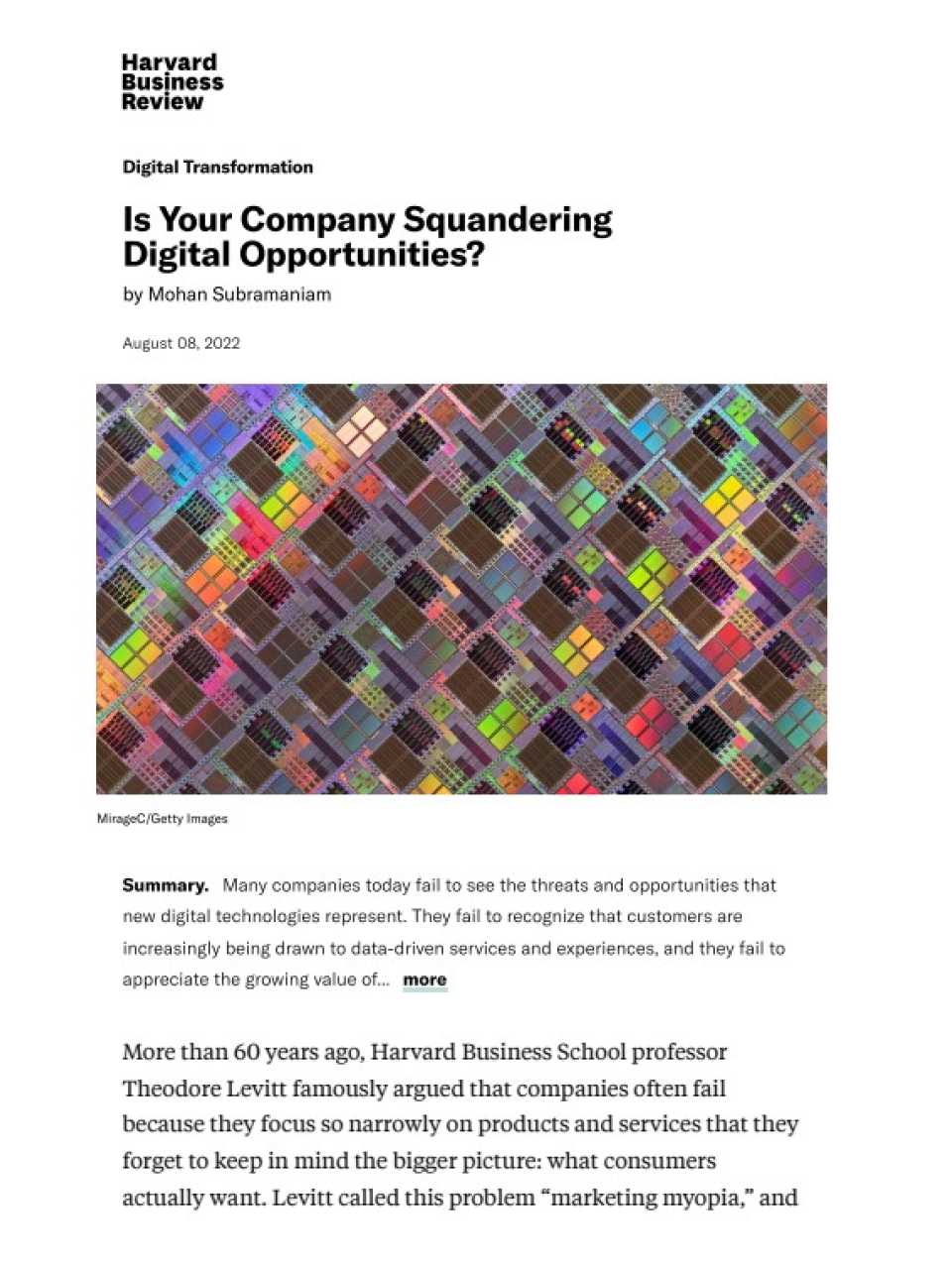 Is Your Company Squandering Digital Opportunities?