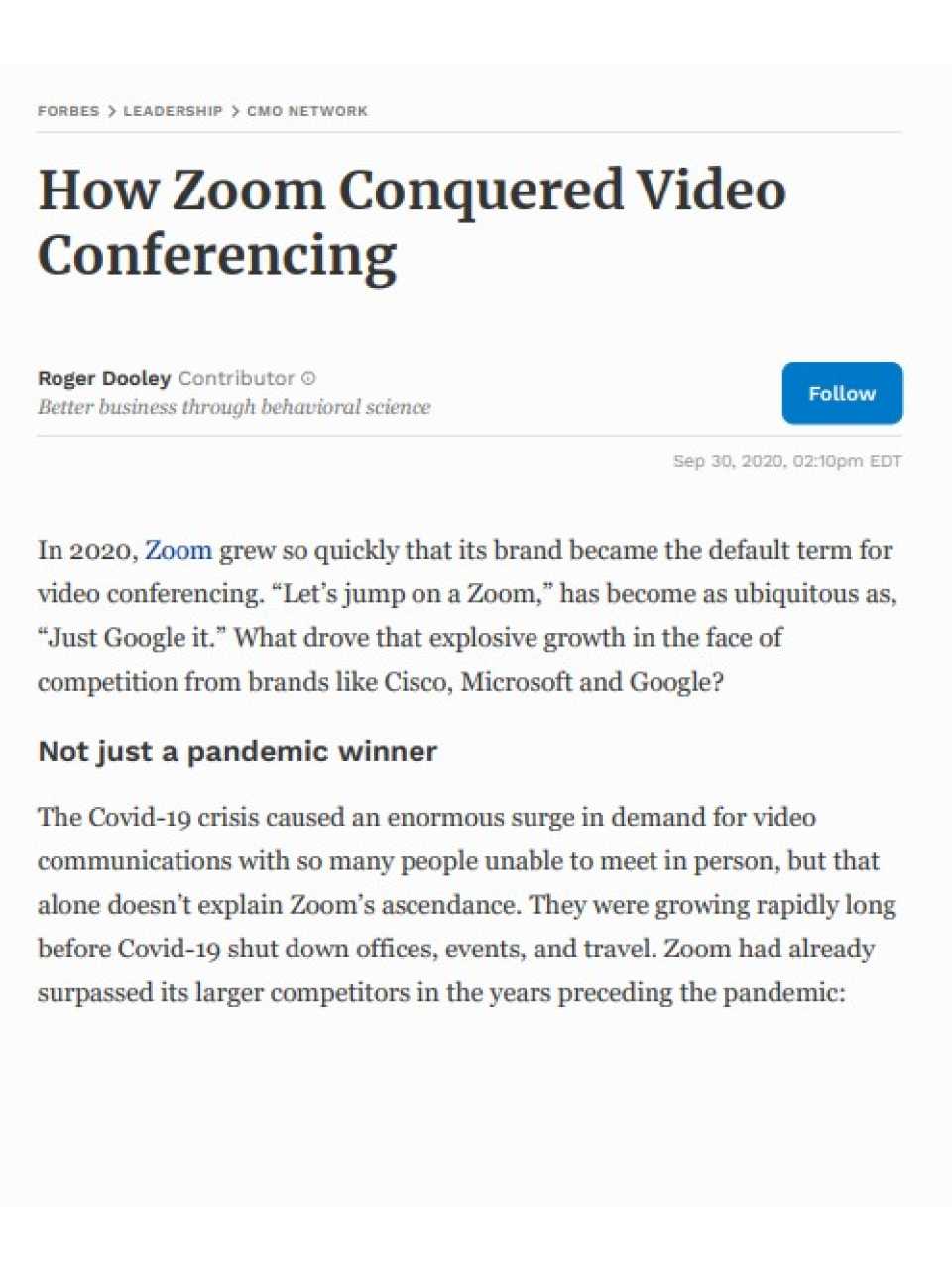 How Zoom Conquered Video Conferencing