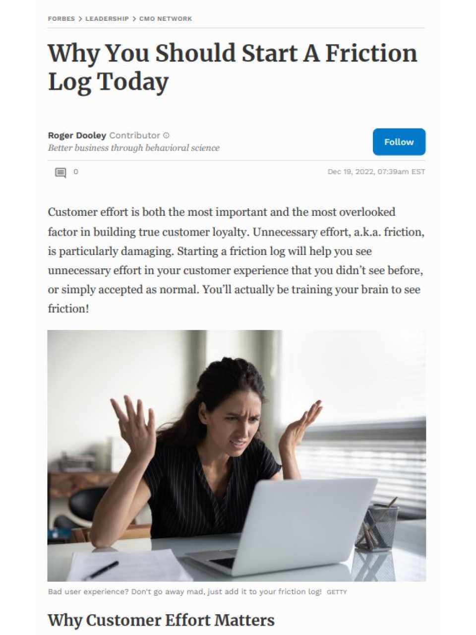 Why You Should Start A Friction Log Today