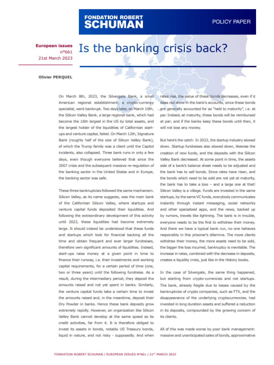 Is the banking crisis back?