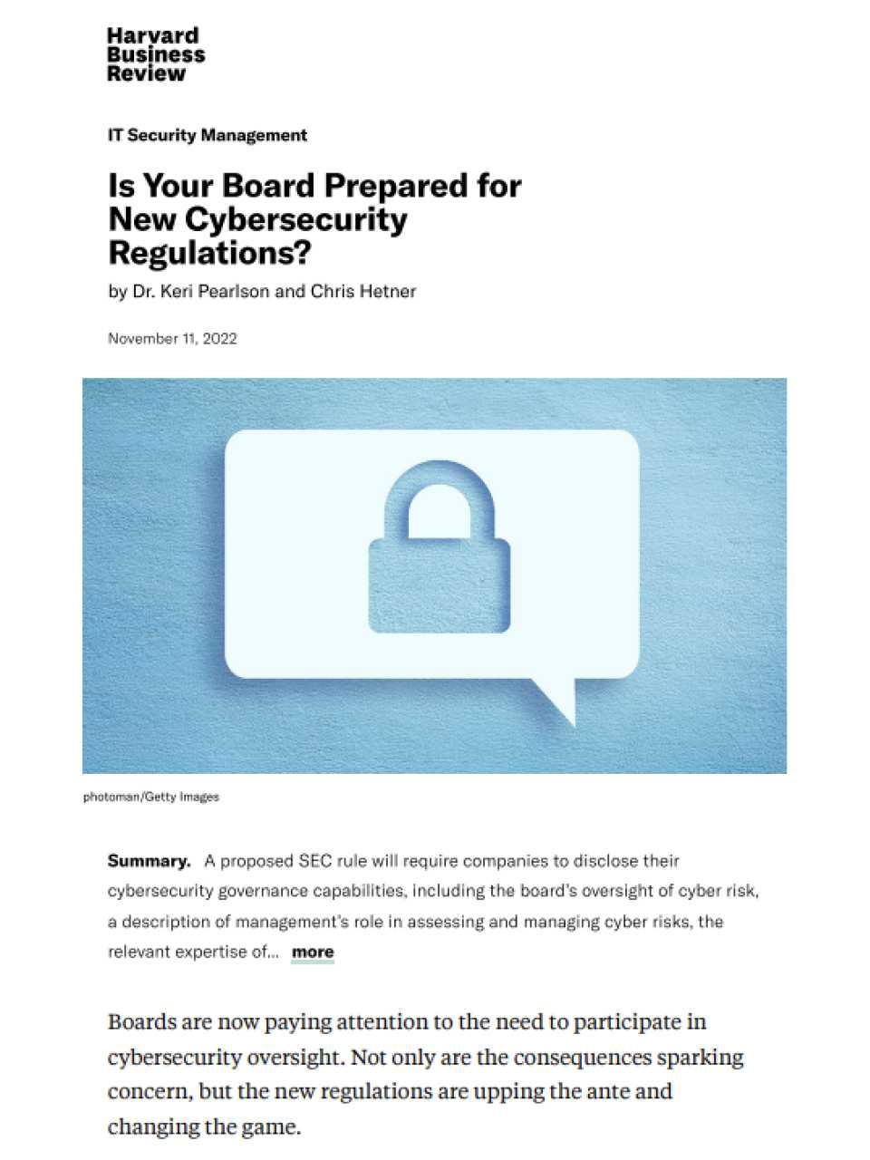 Is your board prepared for new cybersecurity regulations?