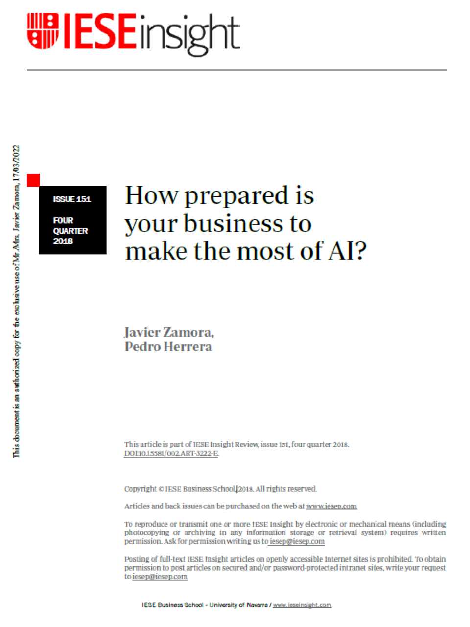 AGGIORNAMENTO PERMANENTEIN PRESENZA
Data-driven organizations: come vincere le sfide dell’Intelligenza Artificiale e della Digital Transformation