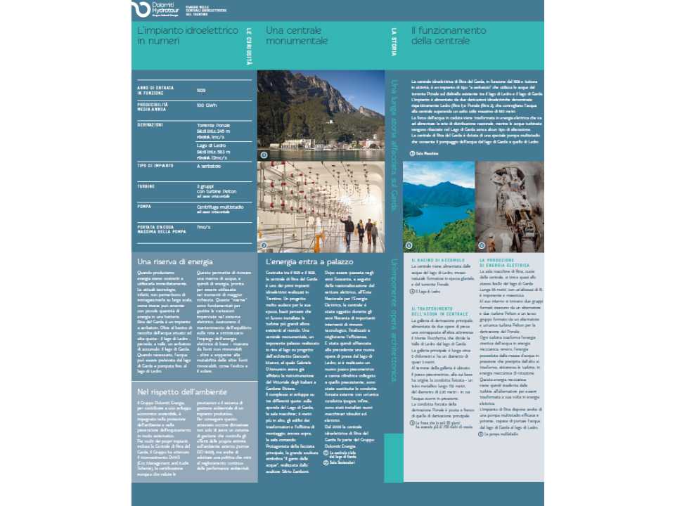 AGGIORNAMENTO PERMANENTEIN PRESENZA
Visita alla centrale idroelettrica di Riva del Garda