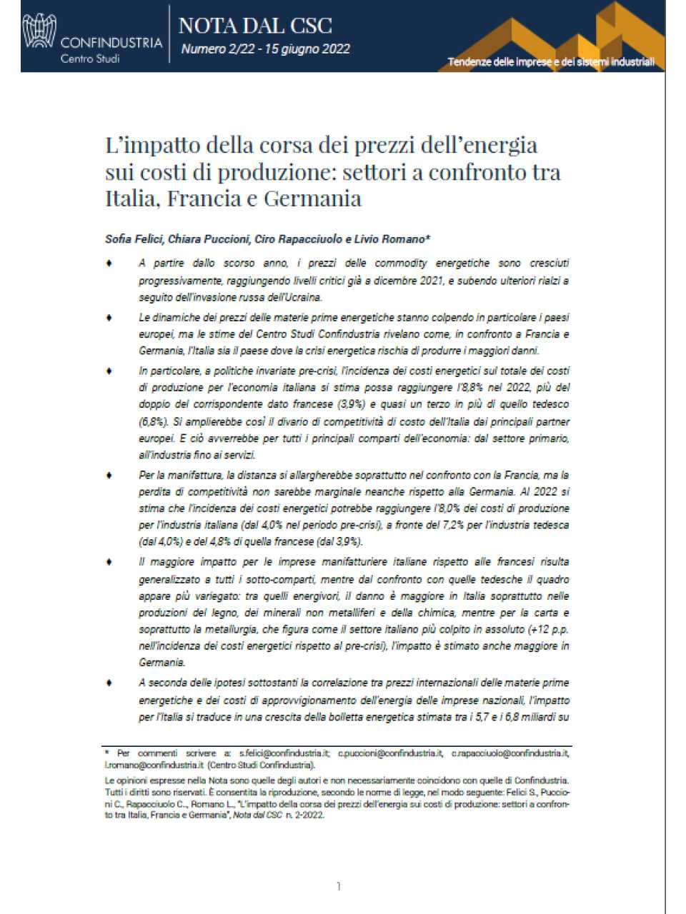 AGGIORNAMENTO PERMANENTEIN PRESENZA
Transizione energetica e industria: le incognite di un percorso ancora da tracciare