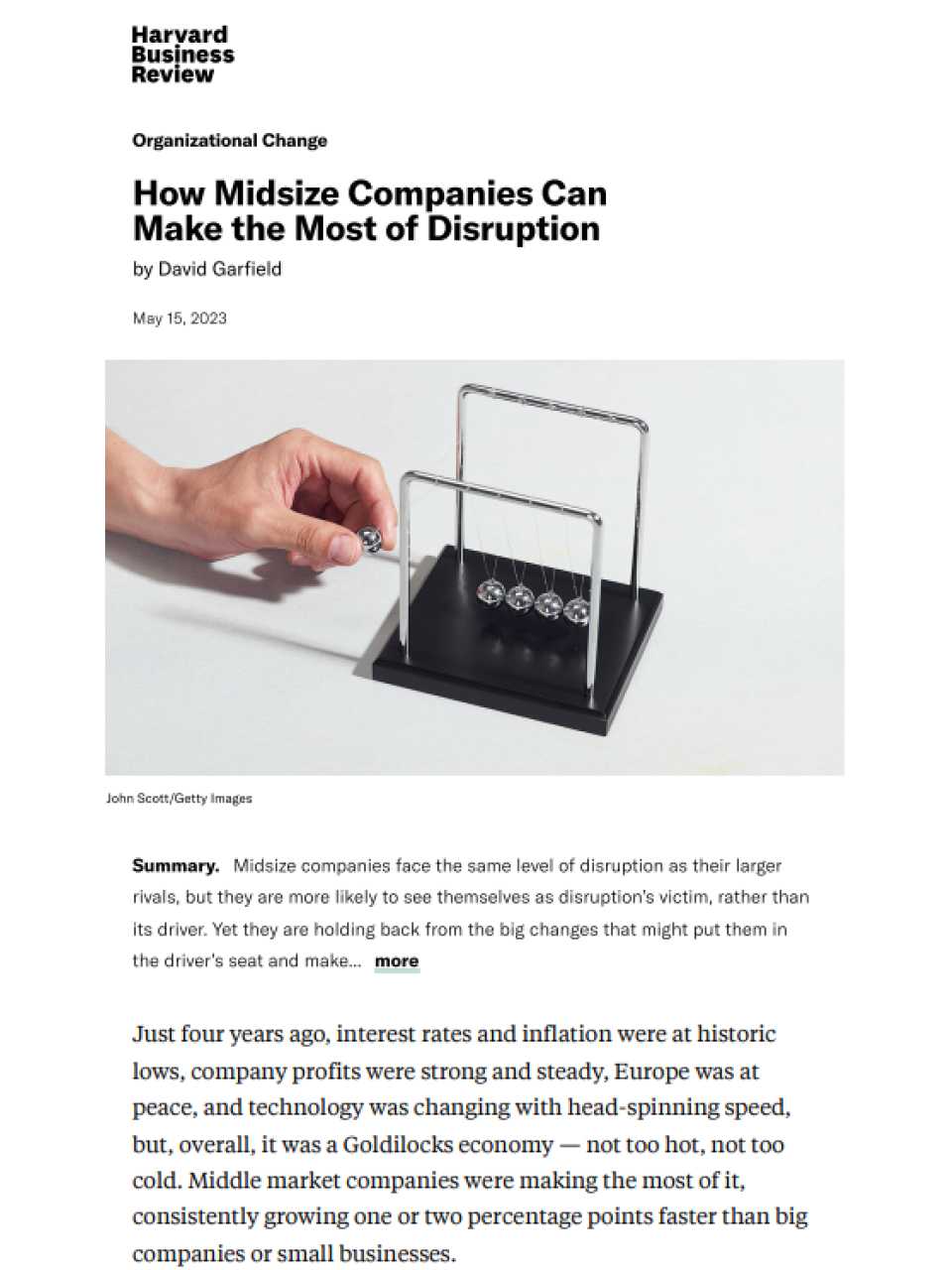 How Midsize Companies Can Make the Most of Disruption