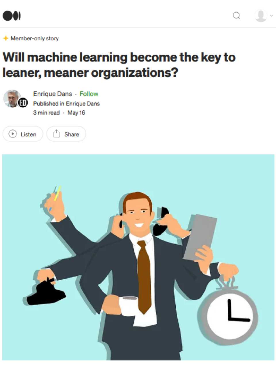 Will machine learning become the key to leaner, meaner organizations?
