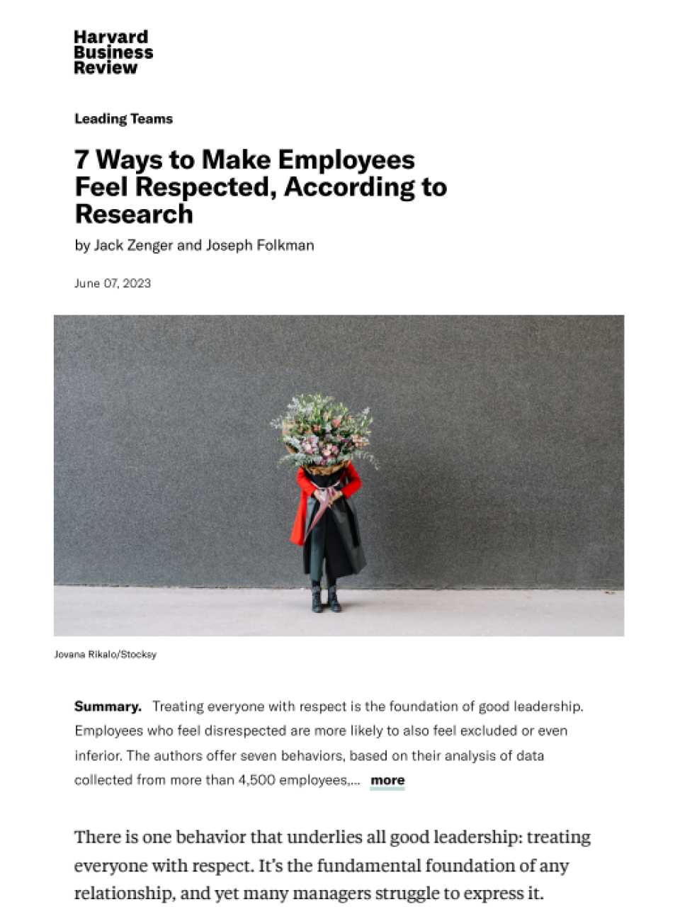 7 Ways to Make Employees Feel Respected, According to Research