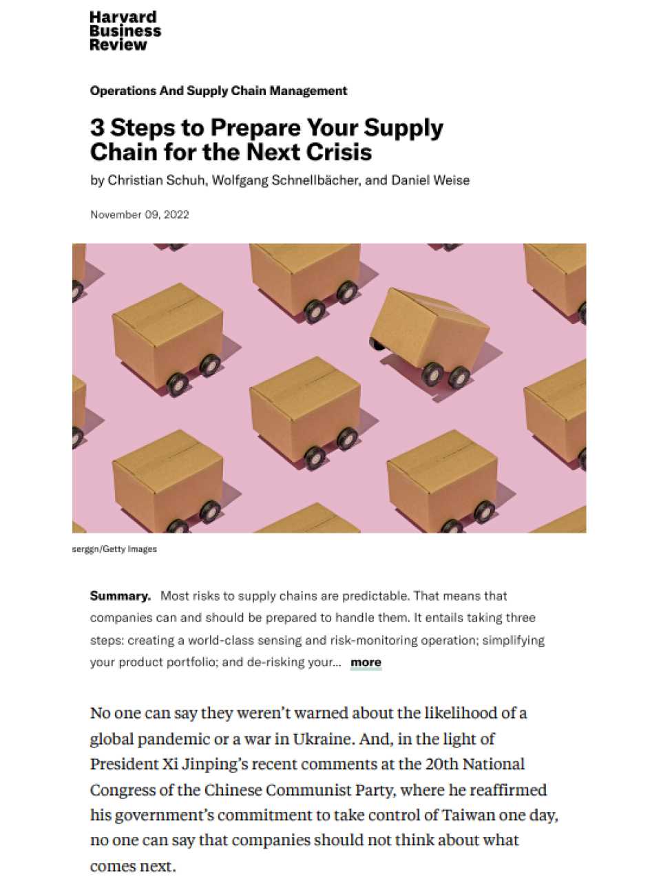 3 Steps to Prepare Your Supply Chain for the Next Crisis