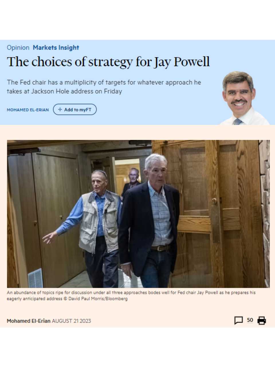 The choices of strategy for Jay Powell