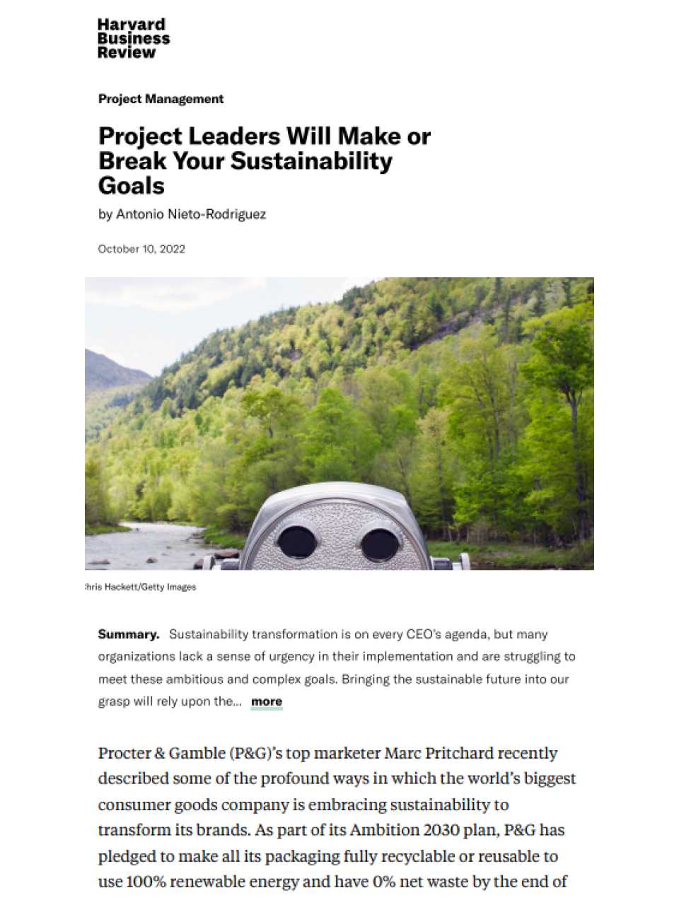 Project Leaders Will Make or Break Your Sustainability Goals