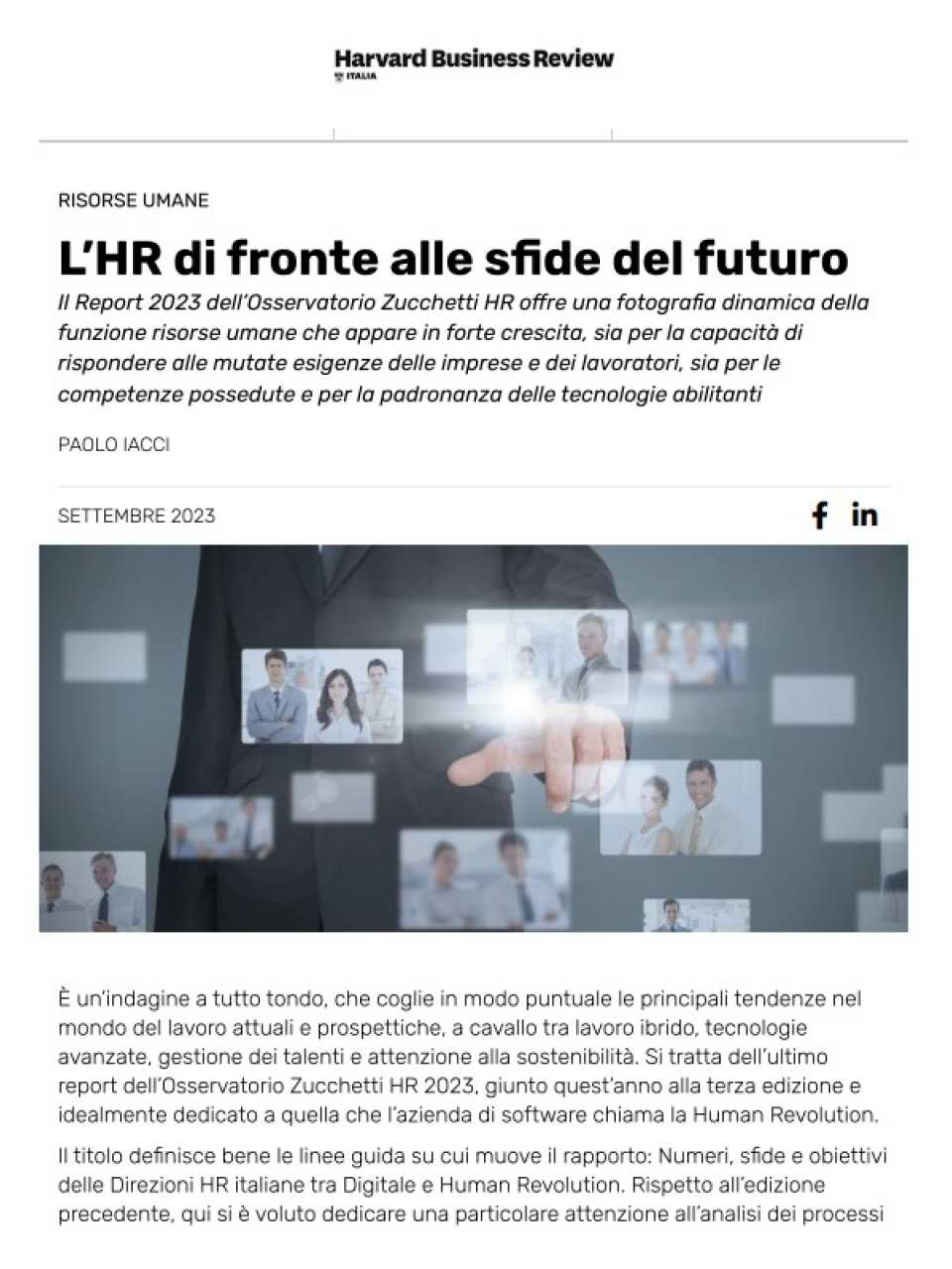 AGGIORNAMENTO PERMANENTEIN PRESENZA
Ripensare la cultura aziendale e il ruolo di leader tra attivazione e re-recruiting: motivare e trattenere i propri talenti