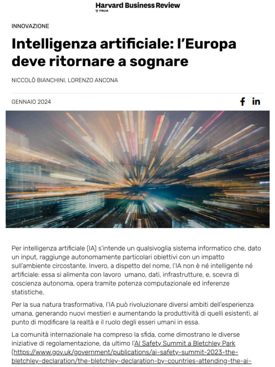 AGGIORNAMENTO PERMANENTEIN PRESENZA
GenAI e industry 4.0: possibilità attuali ed orizzonti di sviluppo (con aperitivo di networking)