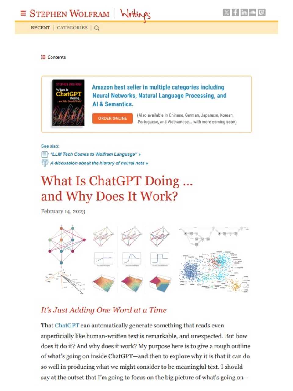 What is ChatGPT doing … and why does it work?