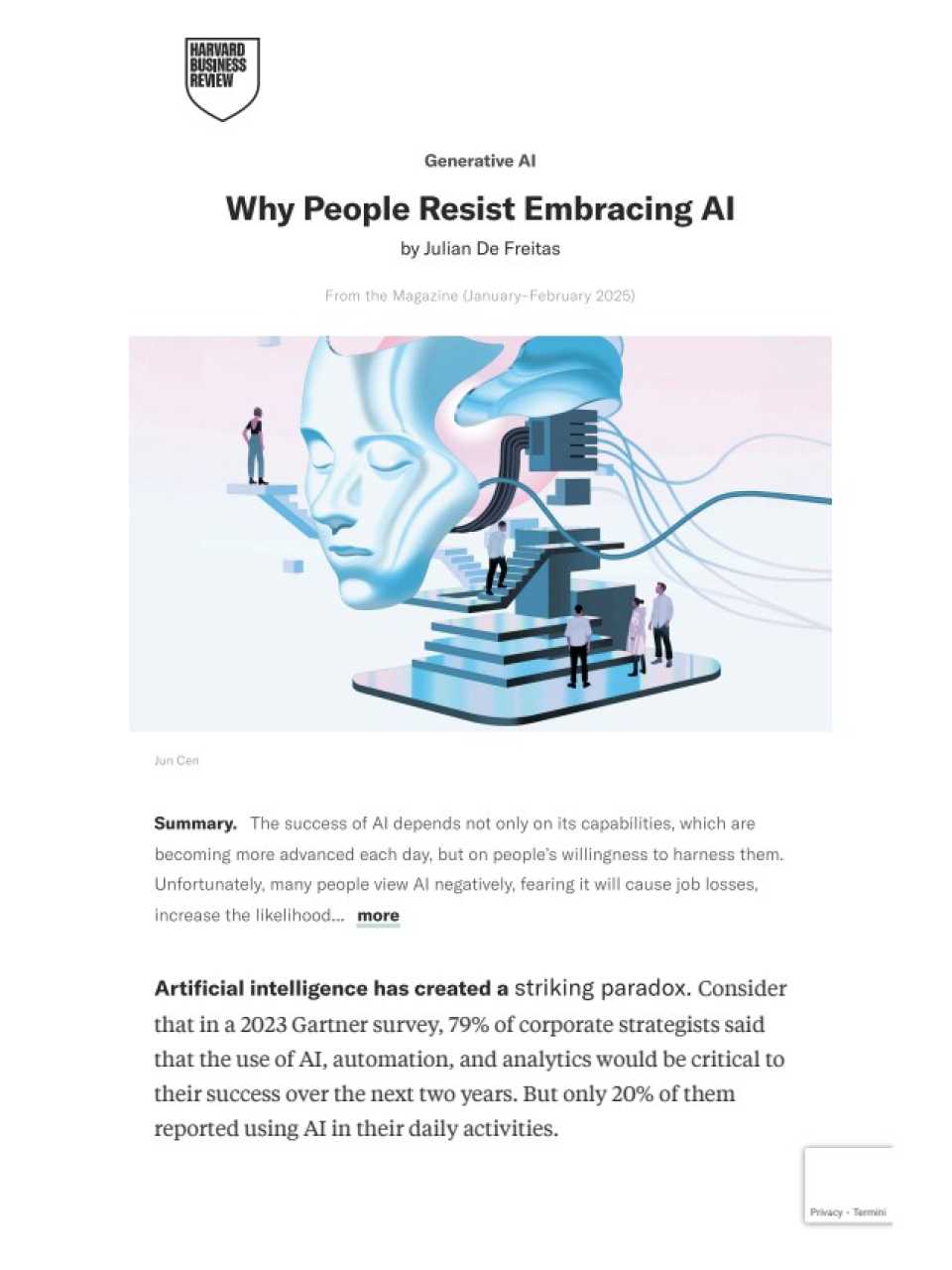 Why people resist embracing AI