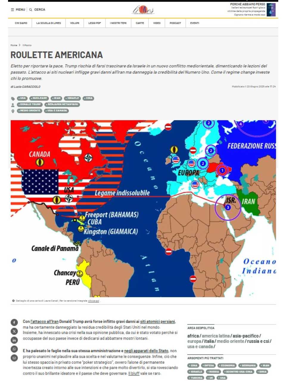 AGGIORNAMENTO PERMANENTEIN PERSON
Chaos after America and the consequences for Europe and Italy of the decline of American hegemony (with networking lunch)