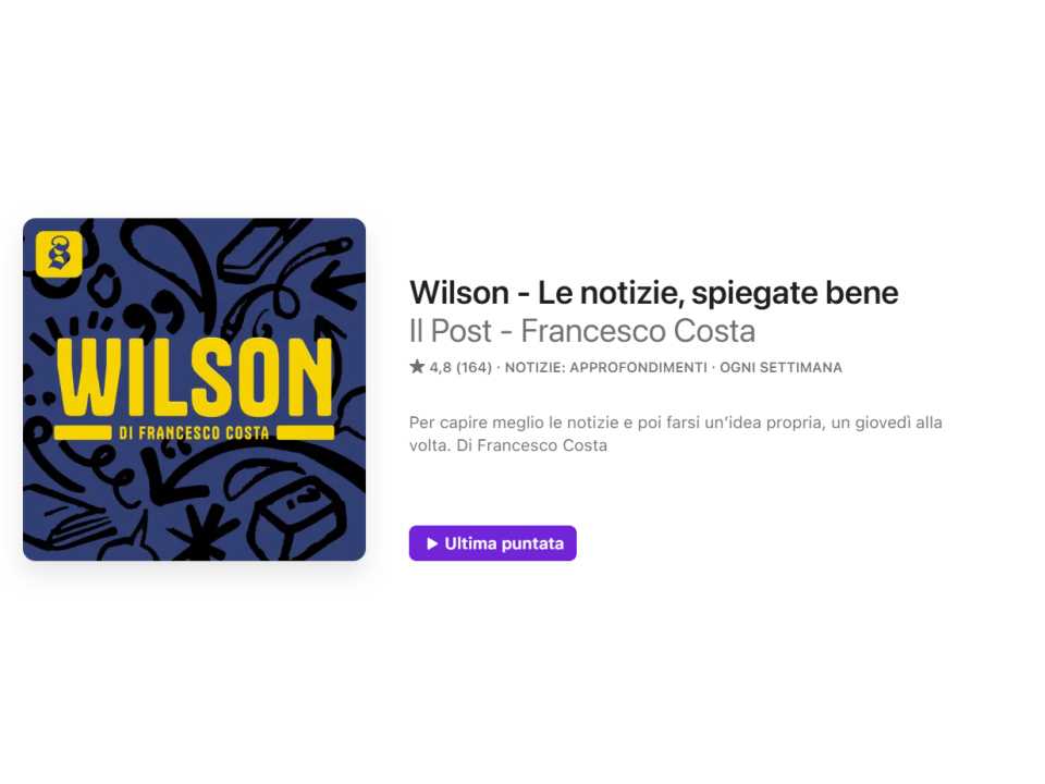 Wilson - Le notizie, spiegate bene