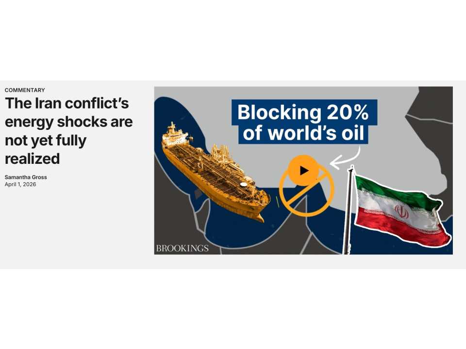  The Iran conflict’s energy shocks are not yet fully realized
