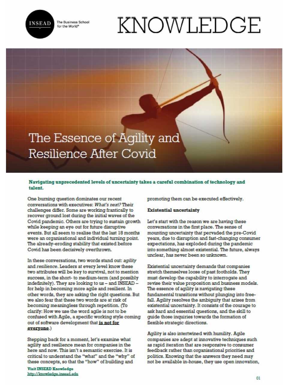 The Essence of Agility and Resilience After Covid