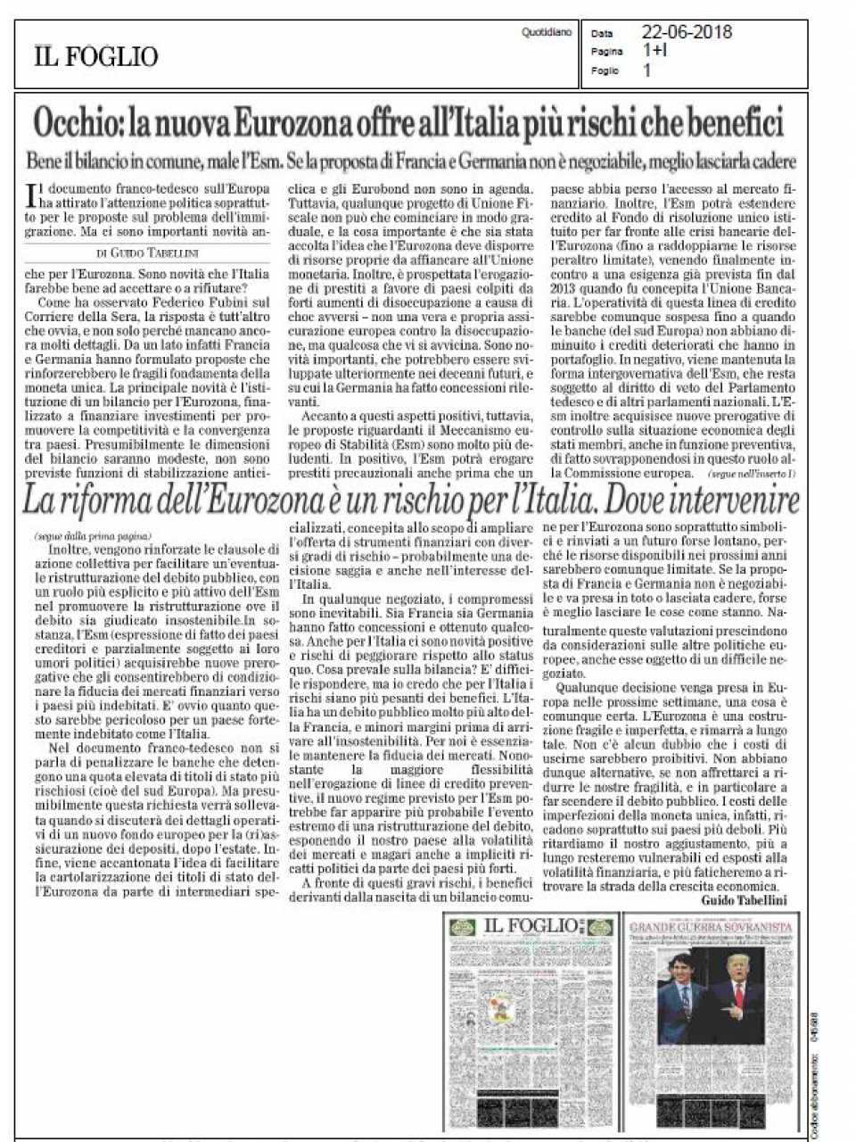 AGGIORNAMENTO PERMANENTEIN PRESENZA
L'austerità giusta ci fa crescere:
riflessioni per un'Italia nuova in Europa