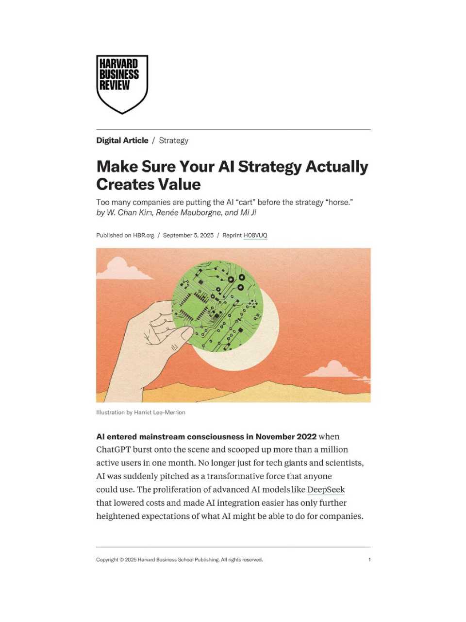 Make sure your AI strategy actually creates value