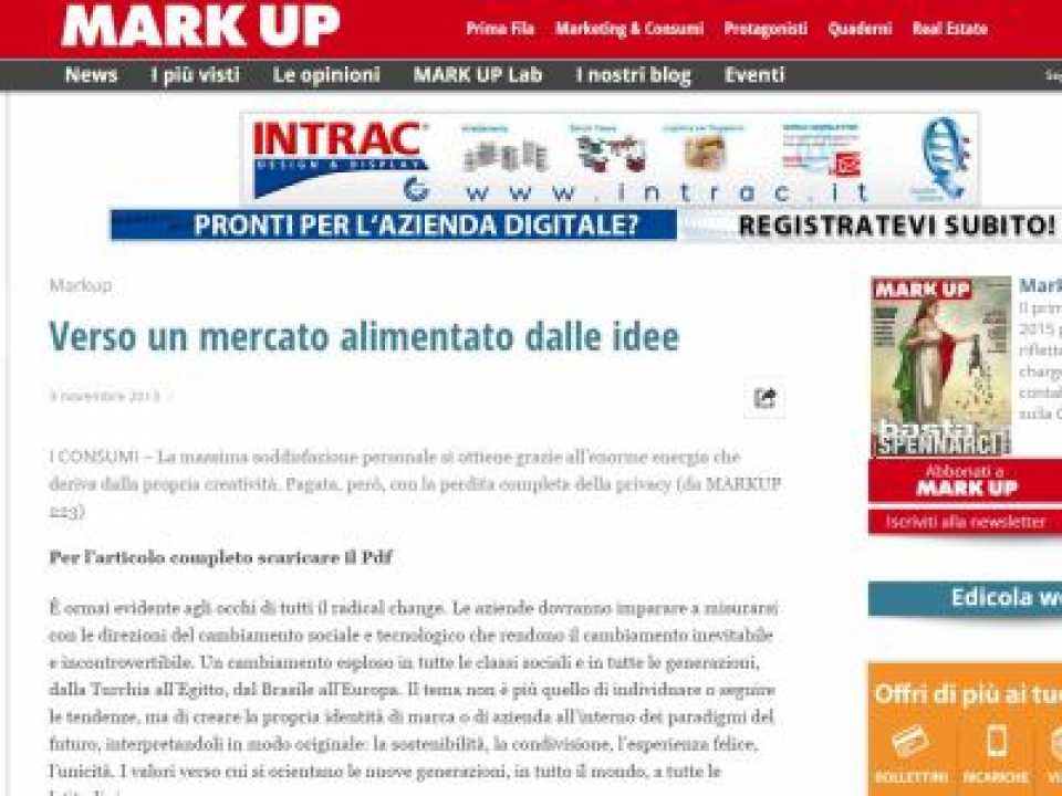 Verso un mercato alimentato dalle idee. Che sono di tutti