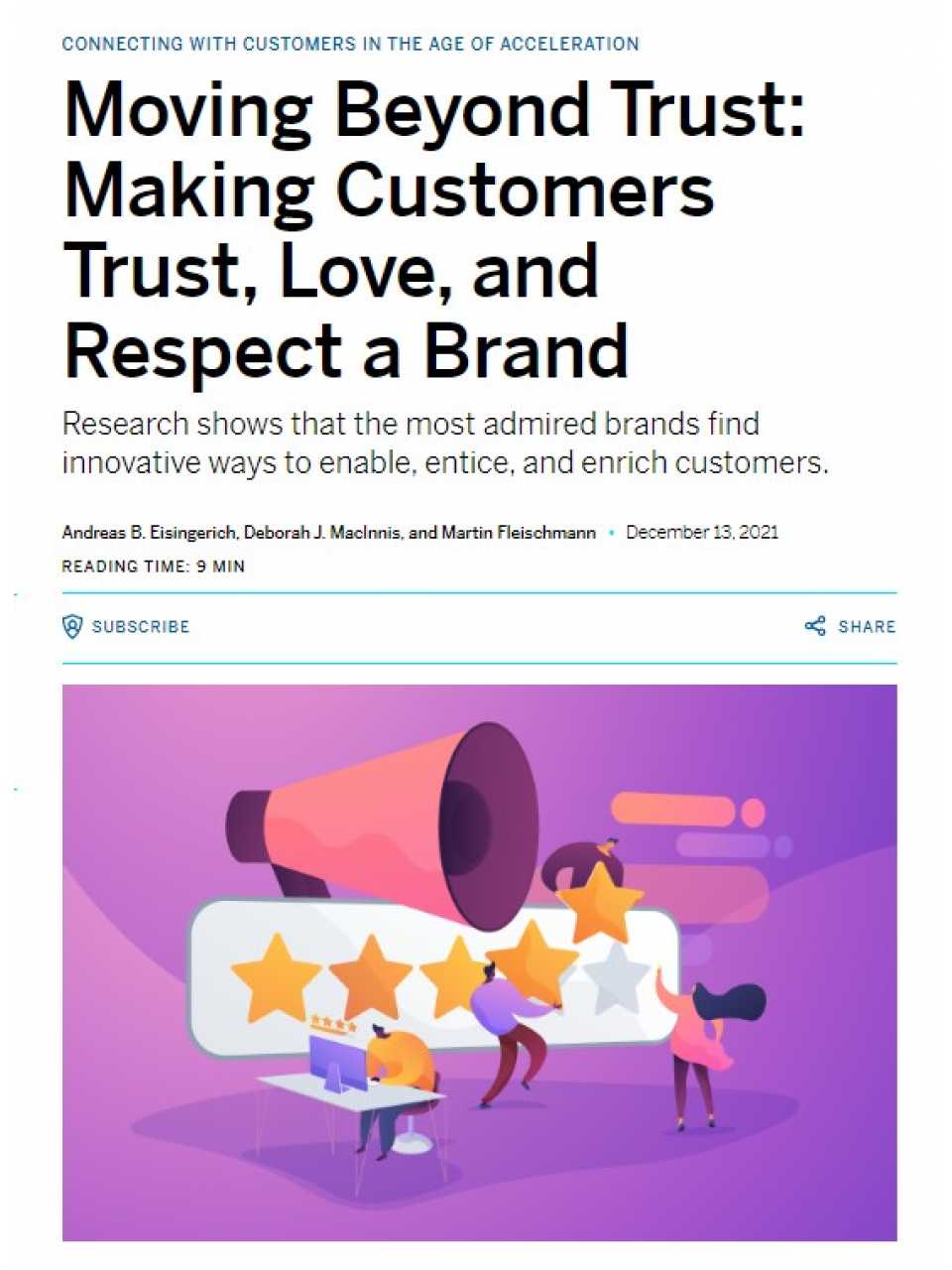 Moving Beyond Trust: Making Customers Trust, Love, and Respect a Brand