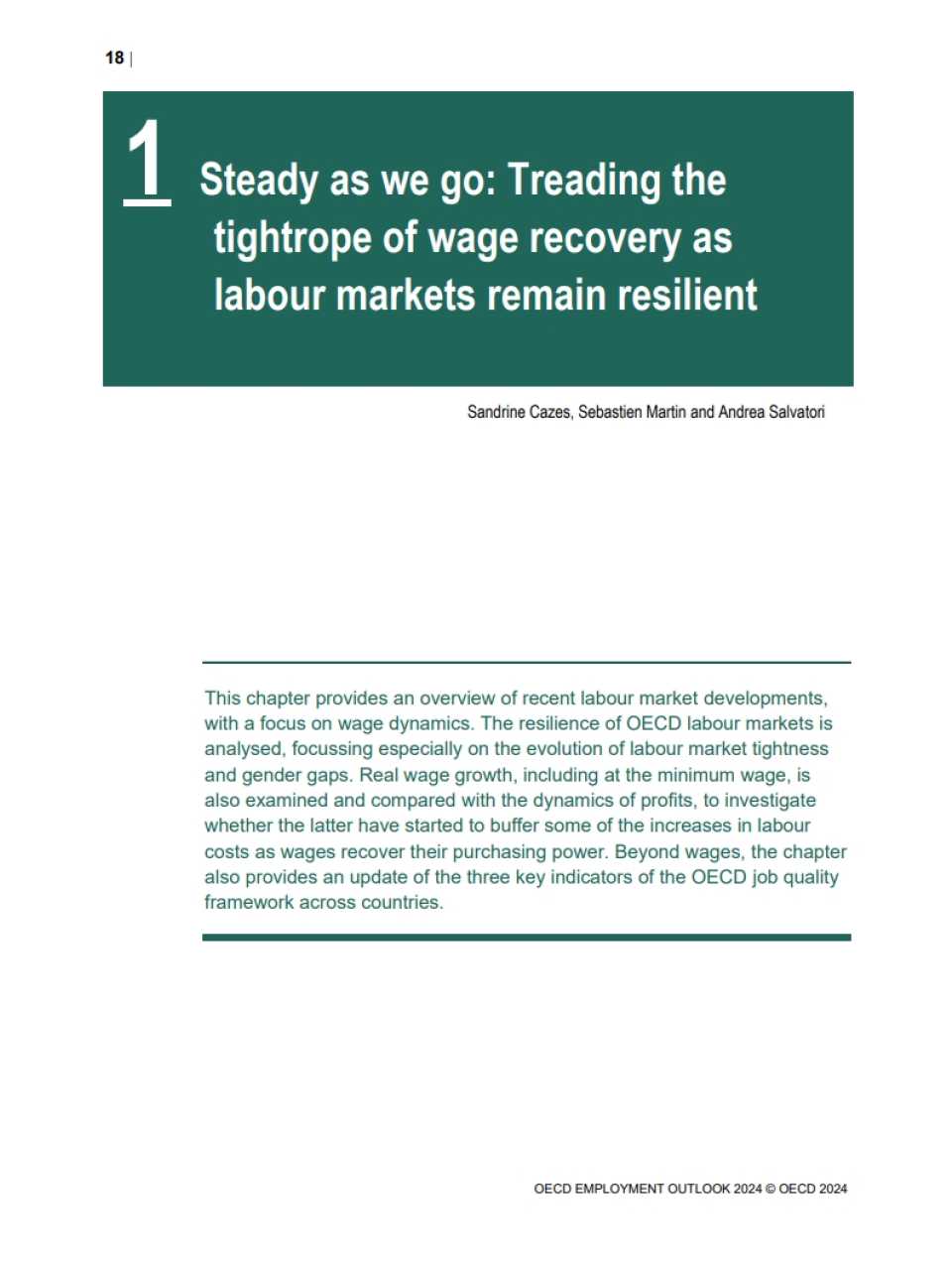 Steady as we go: Treading the tightrope of wage recovery as labour markets remain resilient