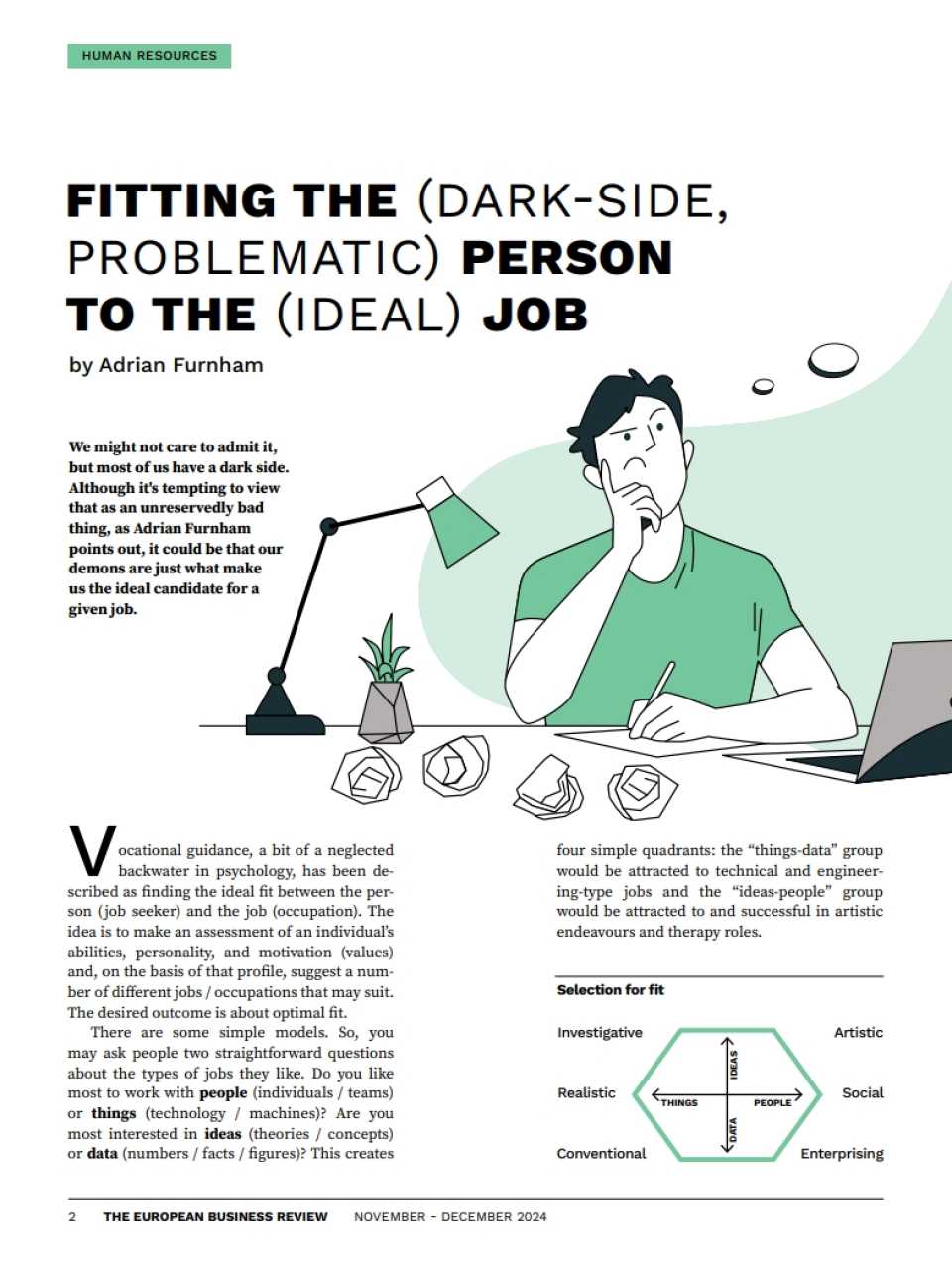 Fitting the (dark-side, problematic) person to the (ideal) job