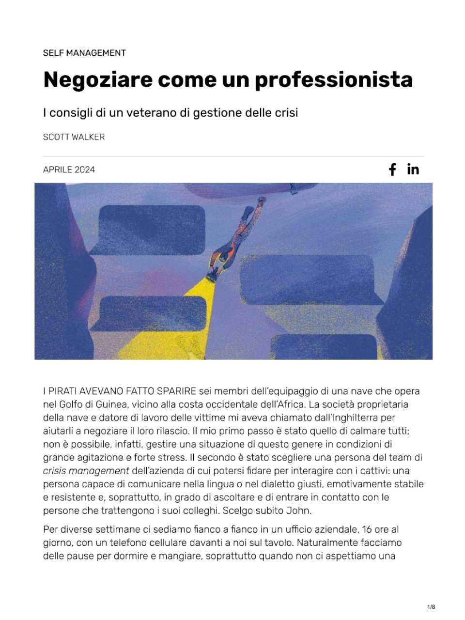 AGGIORNAMENTO PERMANENTEIN PRESENZA
Negoziare come la S.W.A.T.: esperienza e tecniche di un hostage negotiator (con pranzo di networking e visita aziendale)