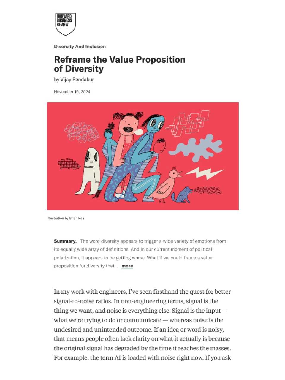 Reframe the value proposition of diversity