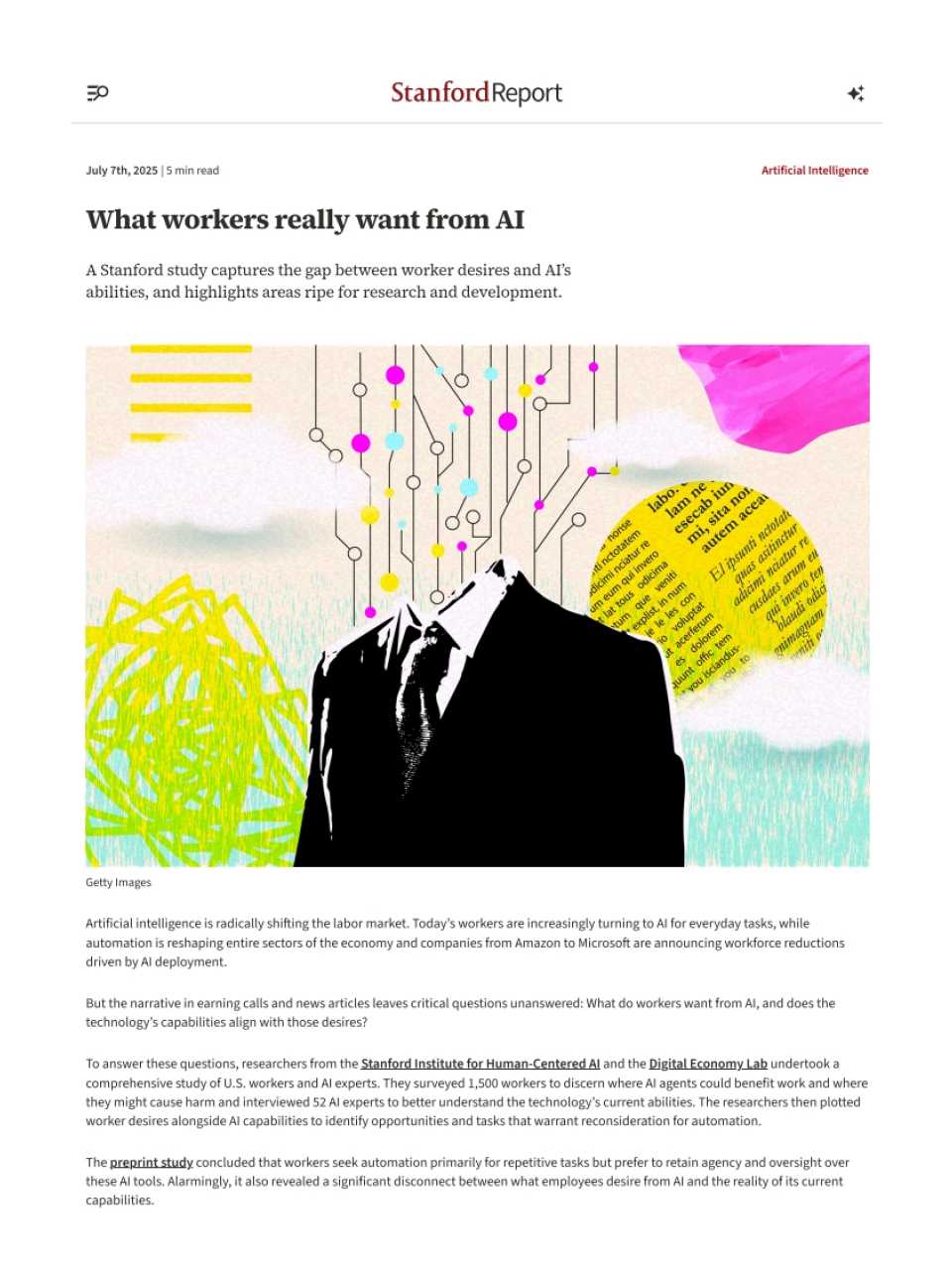 What workers really want from AI