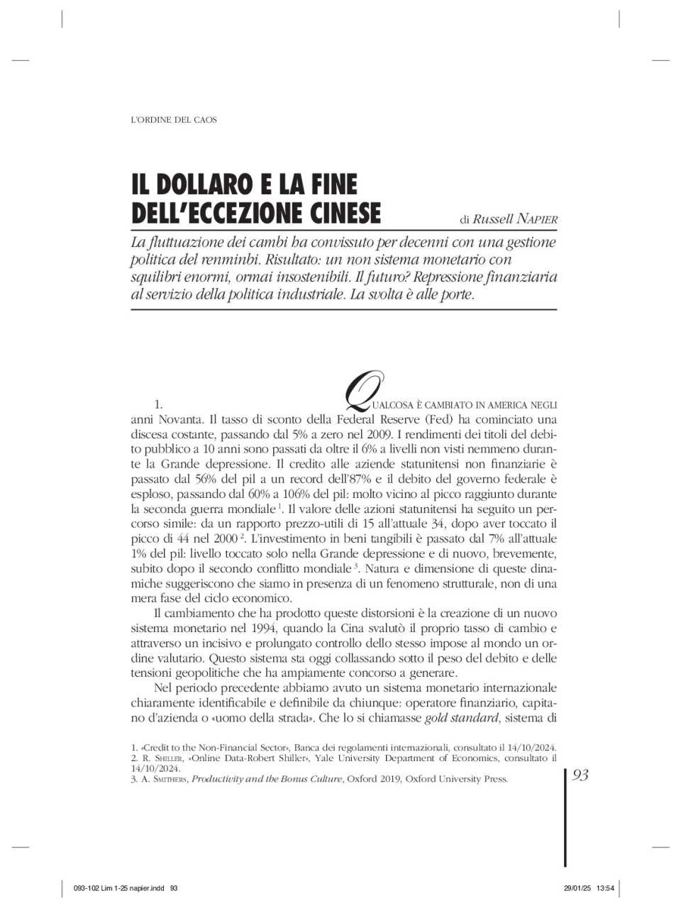 AGGIORNAMENTO PERMANENTEIN PERSON
Chaos after America and the consequences for Europe and Italy of the decline of American hegemony (with networking lunch)