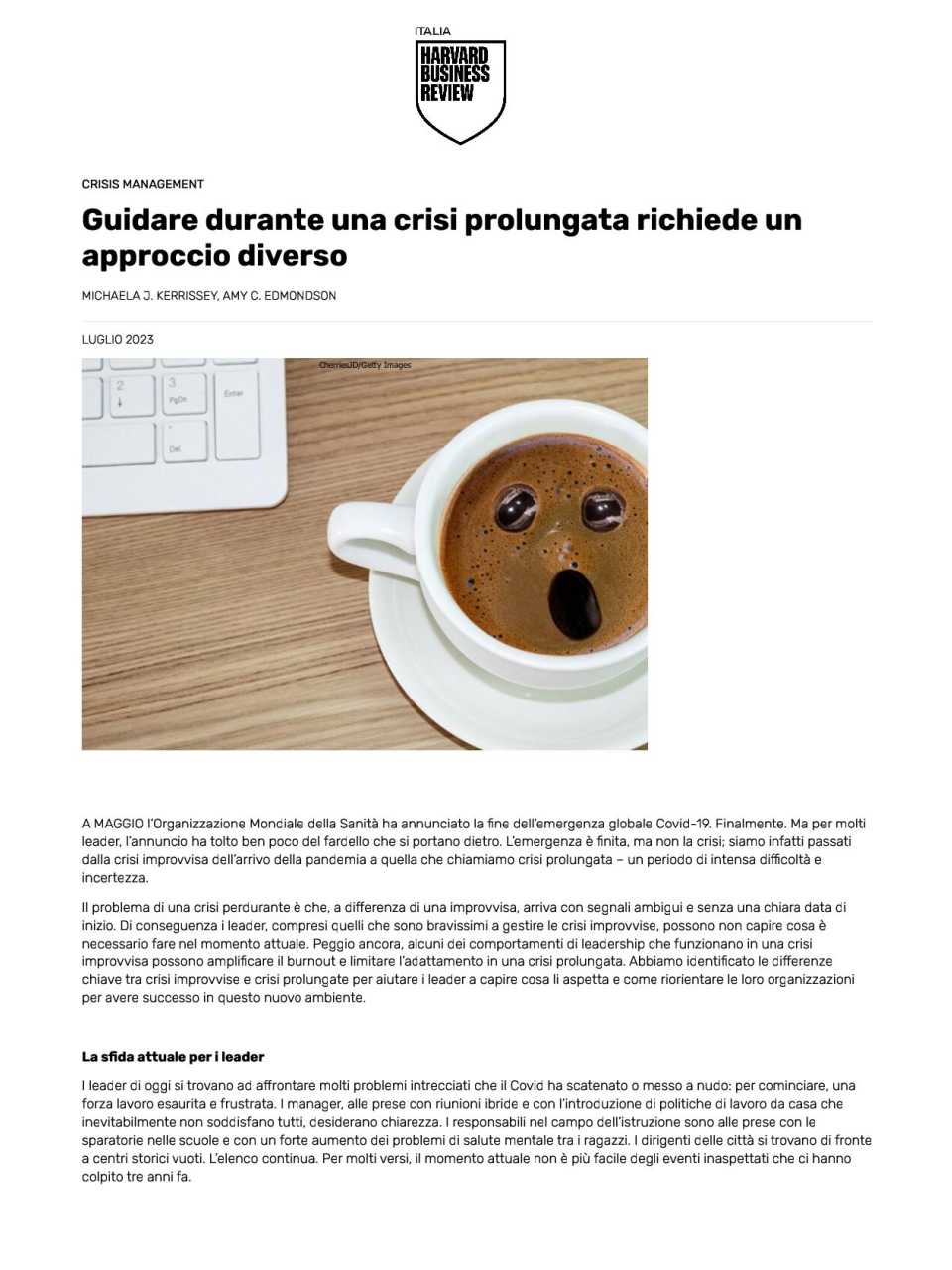 GLOBAL SUMMITIN PRESENZA E VIA WEB
Communications Global Summit 2025
Mastering Crisis Communications: key insights and best practices (con pranzo di networking)