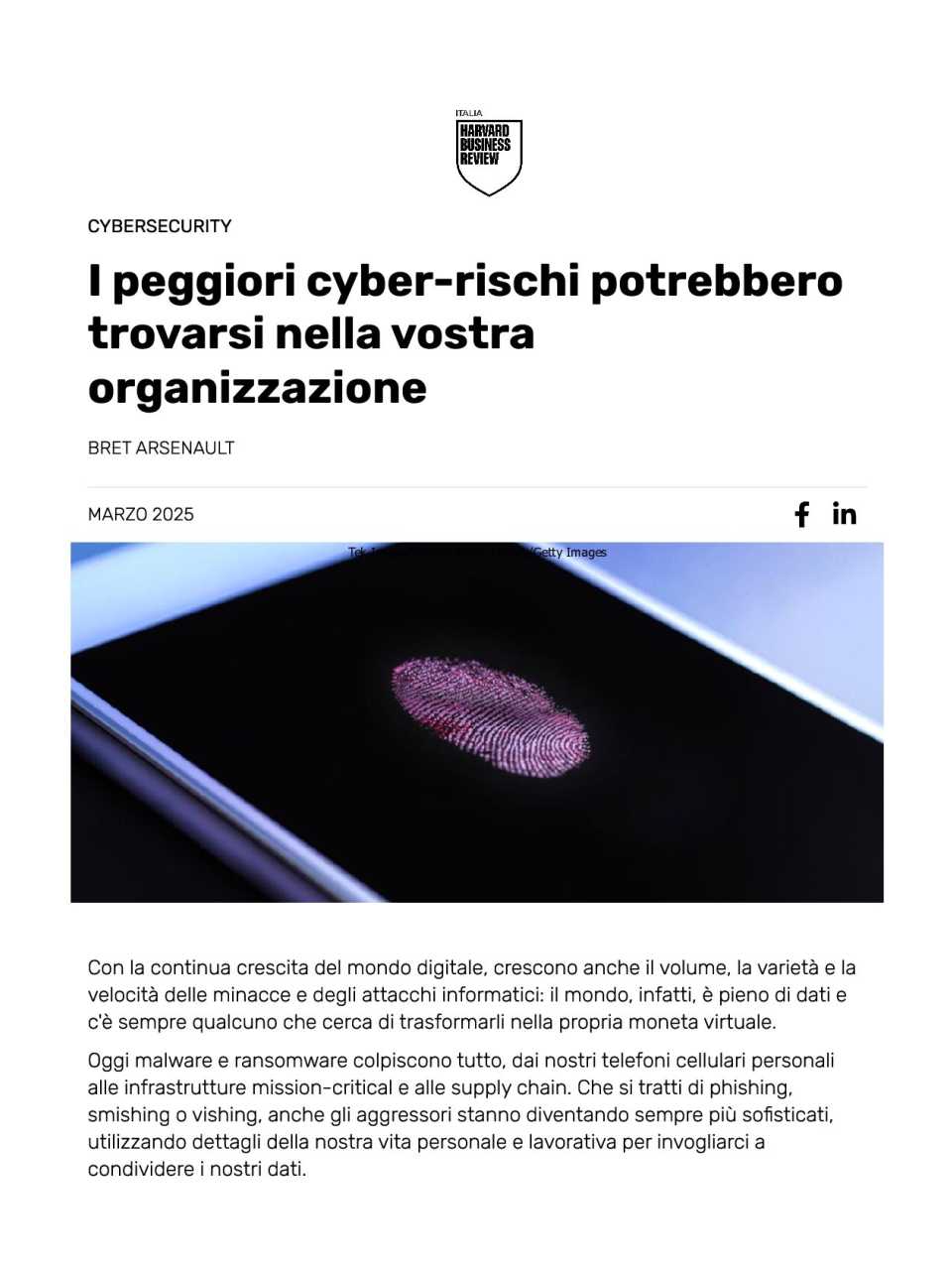 I peggiori cyber-rischi potrebbero trovarsi nella vostra organizzazione