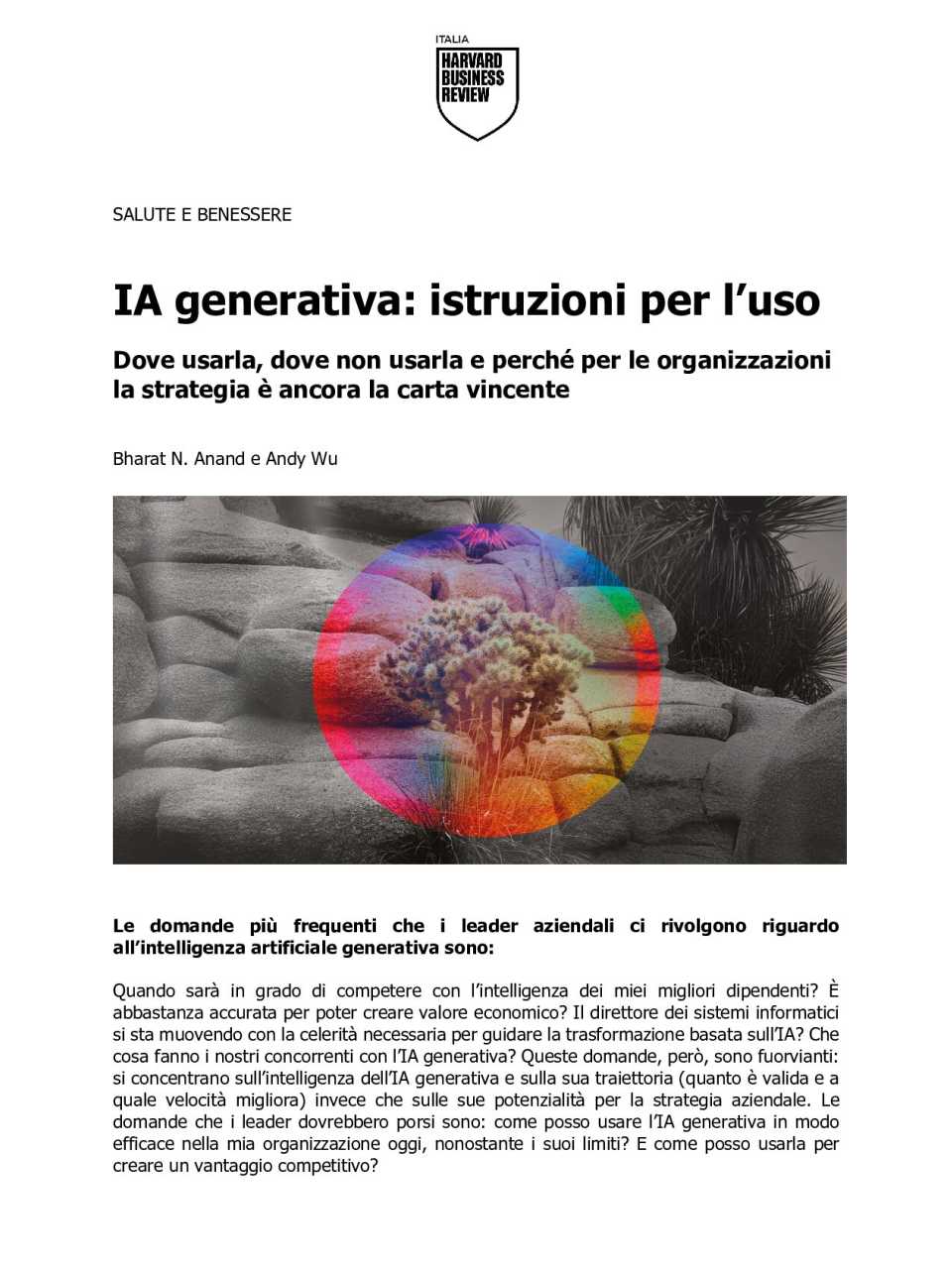 AGGIORNAMENTO PERMANENTEIN PERSON
AI adoption: strategy, tools, impact