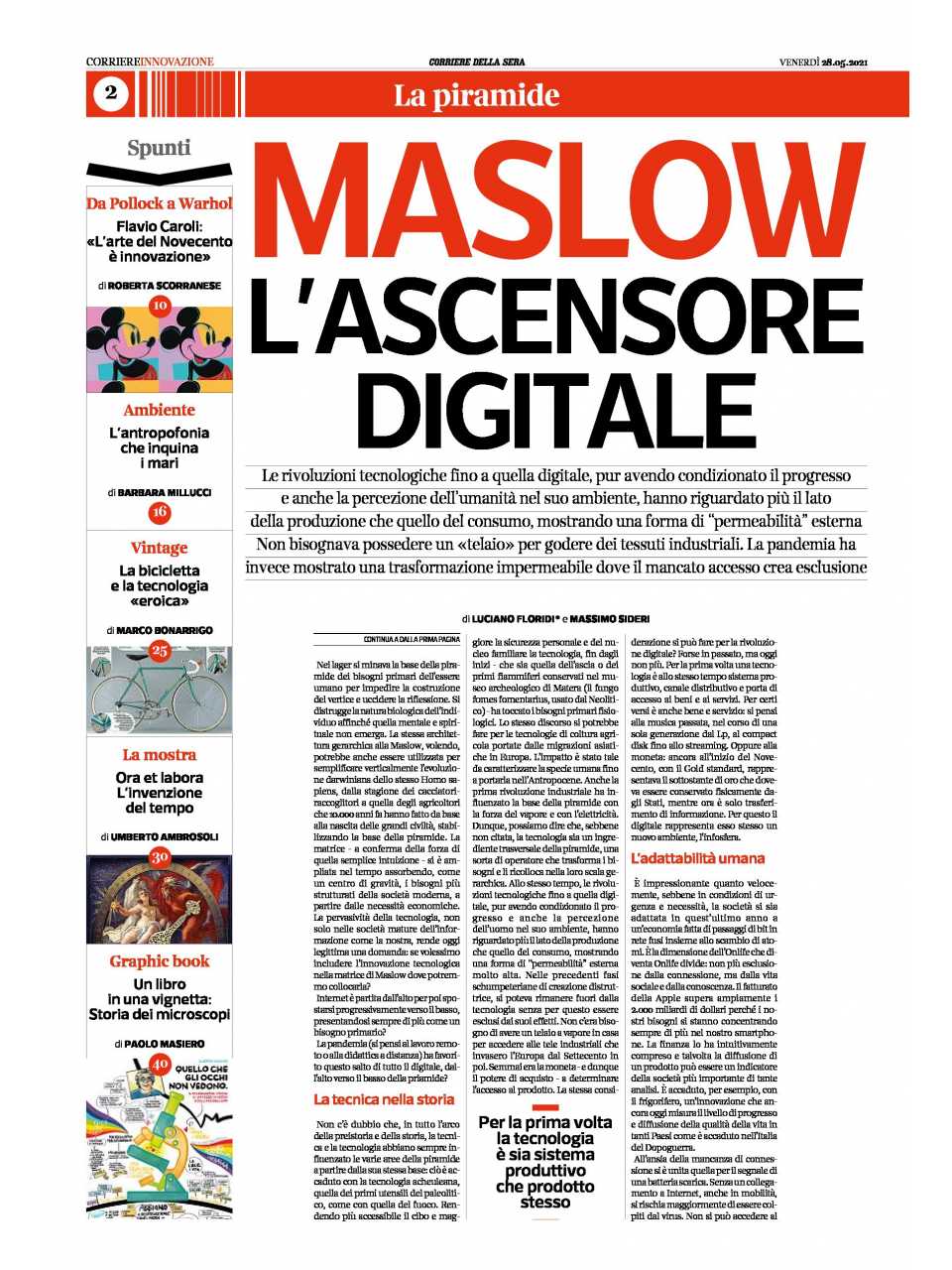 MASLOW – L’ascensore digitale